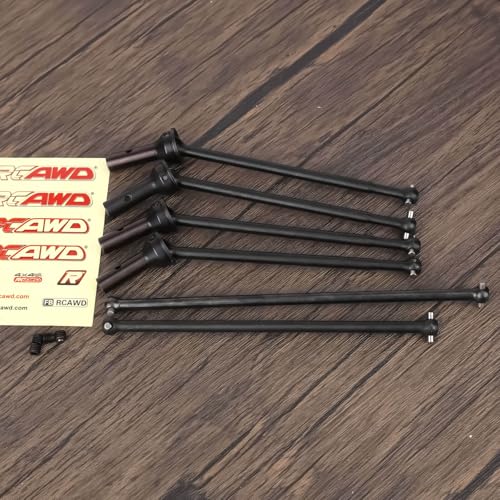RCAWD Driveshaft Set Front and Rear CVD Drive Shafts Center Driveshafts Dogbones for Arrma Mojave 6S Upgrade Parts