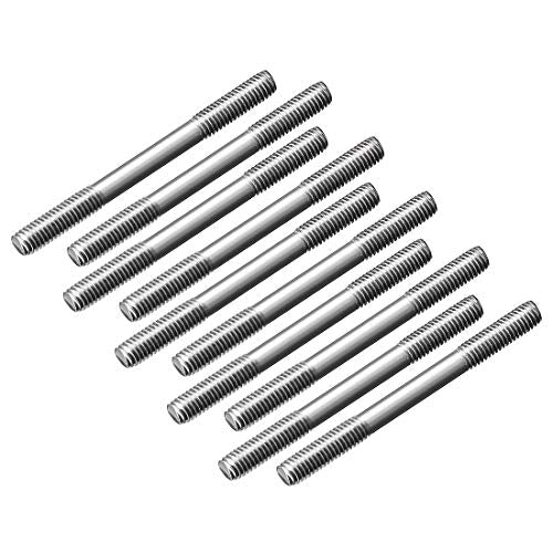 uxcell M3x35mm Pushrod Connector Stainless Steel Rod Linkage,for RC Boat,Car,Airplane,Helicopter,10pcs - size: M3x35mm