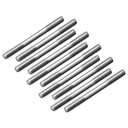 uxcell M3x35mm Pushrod Connector Stainless Steel Rod Linkage,for RC Boat,Car,Airplane,Helicopter,10pcs - size: M3x35mm