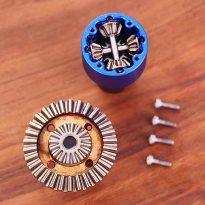 45# Steel Differential Diff Gear for 1/16 H16207 16208 16209 16210 H16H H16E H16P H16BM H16BM H16GT H16DR Series Upgrades Part Blue - color: Blue