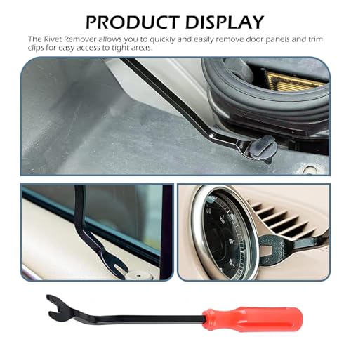 100PCS Car Clips, Bumper Retainer Clips, Car Rivets Fasteners Retainer Kit, Plastic Rivets with 1 Fastener Removers, Door Trim Panel Fender Push Pin Rivets for Most Models
