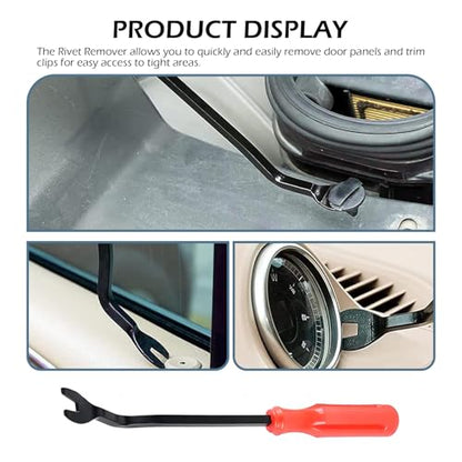 100PCS Car Clips, Bumper Retainer Clips, Car Rivets Fasteners Retainer Kit, Plastic Rivets with 1 Fastener Removers, Door Trim Panel Fender Push Pin Rivets for Most Models