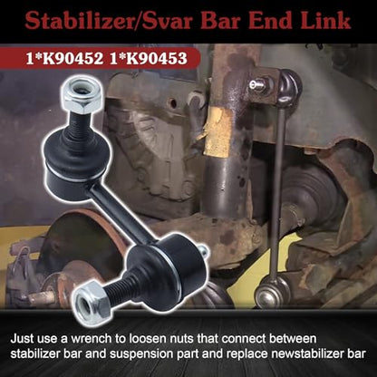 2* K90452 K90453 Rear Sway Bar Link - Restore Rear Stability | Compatible with 2001-2005 Acura EL Honda Civic - color: 1*K90452 1*K90453, size: Sway Bar Link