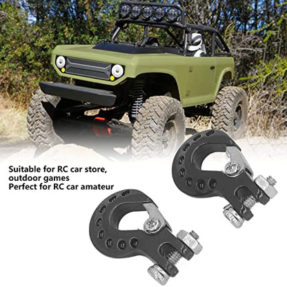 RC Crawler Parts Tow Hook, Portable Upgrade for RC Car Trailer Chain Accessories Black