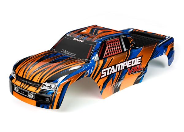 Traxxas 3620T Body, Stampede VXL, Orange && Blue (Painted, Decals Applied)