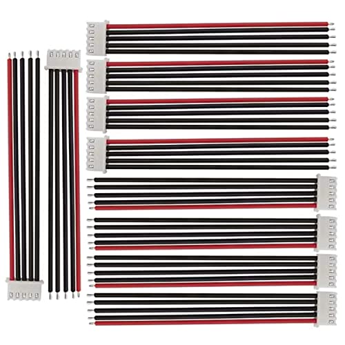 FLY RC 14.8v 4s Lipo Battery 5pins Balance Charger Cable Lead Wire Connector (10pcs 4s 5pin) - style: 10pcs 4s