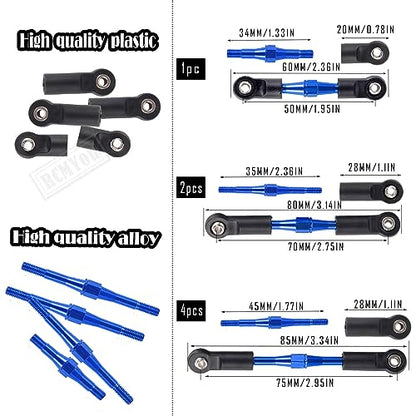 Upgrades for 1/10 Slash 2WD(VXL),RC Shocks,Suspension Arm,Caster Block,Steering Blocks,Stub Axle Carriers,Steering Bellcranks,Shock Tower,Camber Links,Drive Shaft,Hex Hub Adapters,Navy Blue - color: Navy Blue - Upgrades