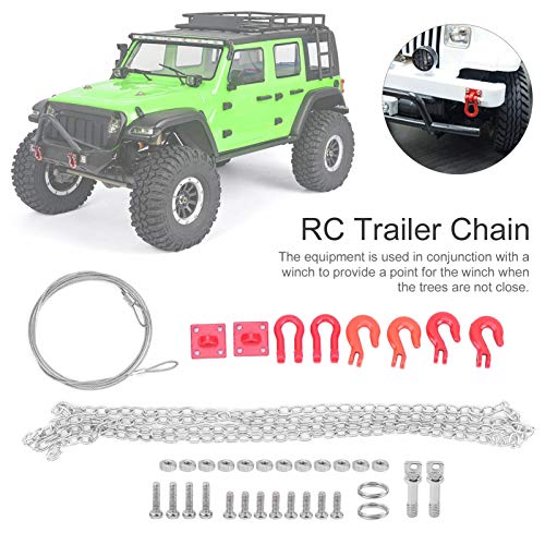 Fydun Rc Car Universal, 1 24 Winch Rope Model Accessories Tow Strap Rc Chain 10 Scale Vehicle Scale Buckle Trailer Chain