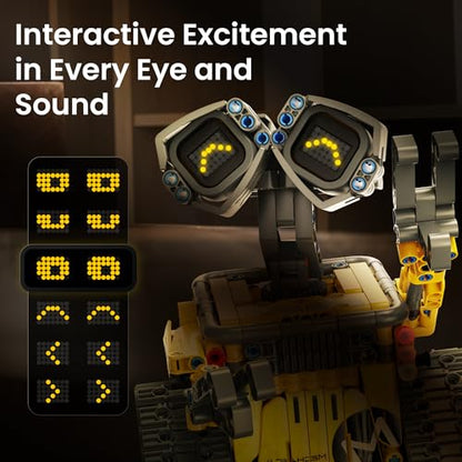 Sillbird Robot Building Kit with Remote Control STEM Gift for Boys Age 8-14 | Coding Robotic Toy, Birthday Presents for Kids, App-Controlled, Buildable 5in1 Models, LED Eyes & Sounds, 473 Pieces - color: Yellow