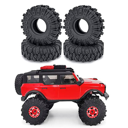 RCHUBAM 4PCS 1.0" Rubber Tires for 1/24 Axial SCX24 RC Crawler Upgrade Part | Crawler Tires,Tires for 90081 AXI00001 AXI00002 AXI00005 AXI00006