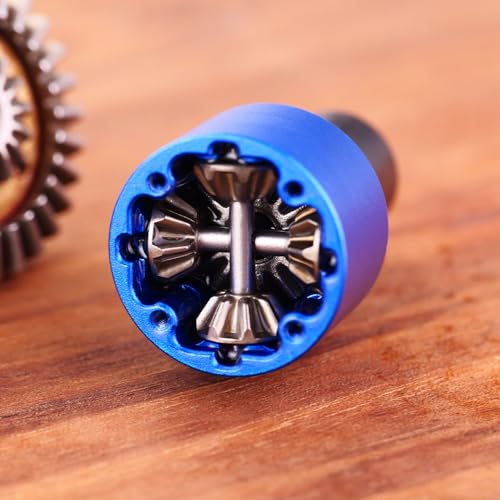 45# Steel Differential Diff Gear for 1/16 H16207 16208 16209 16210 H16H H16E H16P H16BM H16BM H16GT H16DR Series Upgrades Part Blue - color: Blue