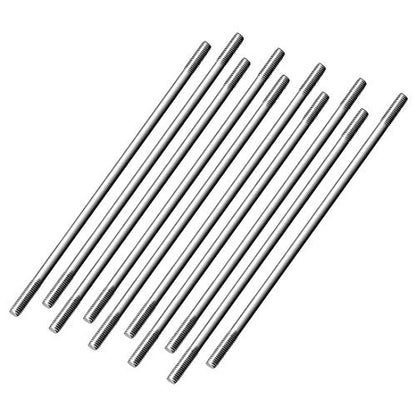 uxcell M3x100mm Pushrod Connector Stainless Steel Rod Linkage,for RC Boat,Car,Airplane,Helicopter,10pcs - size: M3x100mm