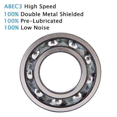 608ZZ Bearing 8x22x7mm, C3, Metal Shielded Steel 10-Pack