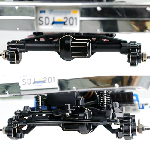 1/10 RC Crawler FMS FCX10 295g Brass Counter Weight Upgrades Kit, Brass Portal Covers Weights/Axle Diff Cover/Inner Portal Covers/Steering Knuckles for 1/10 FMS FCX10 K5 Upgrades Part