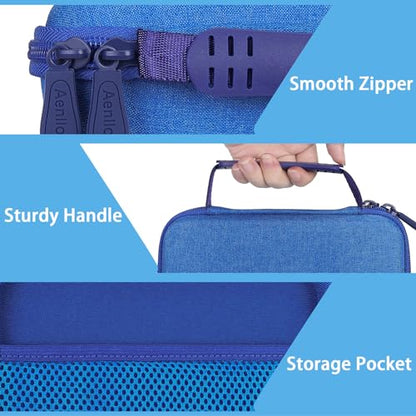 Aenllosi Hard Carrying Case Compatible with Air Hogs Zero Gravity Race Car,Storage Box for Zero Gravity Sprint Wall Climber & Charging Cable(Case Only,Blue)