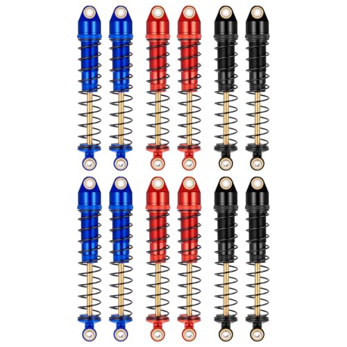 4Pcs RC Universal Metal Shock Absorber For 1/10 RC Crawler Car Tamiya CC01 TF2 TRX4 SCX10 SCX10-II D90 Gen7 Gen8 (90MM)