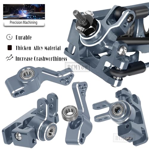 Upgrades Part for 1/10 Slash 4x4 VXL,Alloy Suspension Arm,Shock Absorber,Caster Block,Steering Blocks,Stub Axle Carriers,Steering Bellcranks,Shock Tower,Body Mounts,Drive Shaft,Links,Titanium - color: Titanium - (1 Set)
