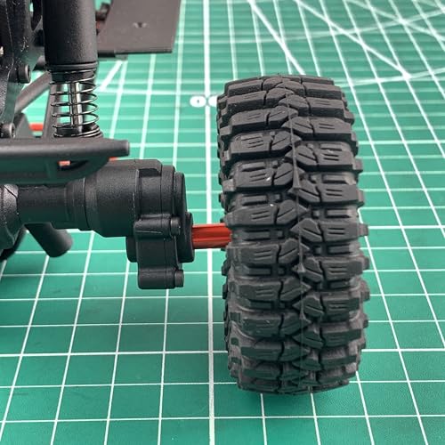 RCHUBAM 2PCS Steel Portal Stub Axle for 1/18 Redcat Ascent-18 Upgrade Part | 1 Pairs Stock Size/+5mm/+10mm Portal Stub Axle,RC Rock Crawler Car Upgrade - style: +10mm CVD Stub Shaft