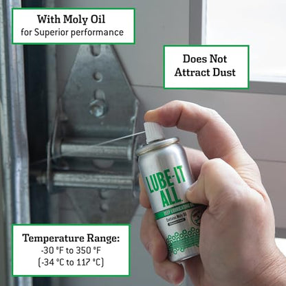 Lube-It All Deep Lubricating Oil – Multi-Purpose Spray Lubricant for Industrial, Automotive, Marine, and Household Use, Long-Lasting Protection, Water-Resistant Formula, 1 oz Aerosol Can - style: 1 Ounce