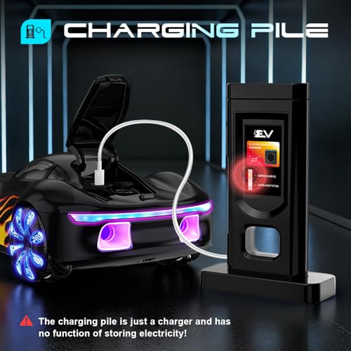 2.4GHz Remote Control Car, 360° Spins, Side-to-Side Movement, Dual Spray, LEDs, Auto Demo, RC Vehicle Outdoor Toys RC Cars Toys for Ages 8-13 Boys Girls Kids Birthday - color: Black