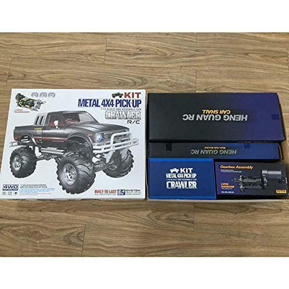 Toucan RC Hobby 1/10 Scale White 4Wd Rally Hg Rc Pickup Car Series Racing Crawler Kit Chassis Axles(New and Unassembled Condition, You Need to Assemble it by Yourself