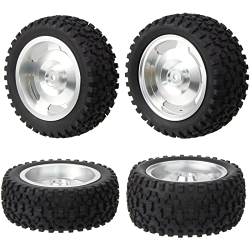 Aluminum Wheels Rims Rubber Tires 12mm Hex Hub for Tamiya TT-02B HPI HSP 1/10 Scale RC Buggy Car Upgrades