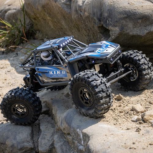 Axial RC Truck UTB18 Capra 4WS 1/18th 4x4 RTR (Comes with Everything Needed to Run), Blue, AXI-1750T1 - color: Blue