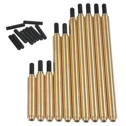 MOHERO Brass Metal Steering & Suspension Linkage Kit Upgrade Parts for 1/10 RC TRX-4 TRX4 Car Pack of 10