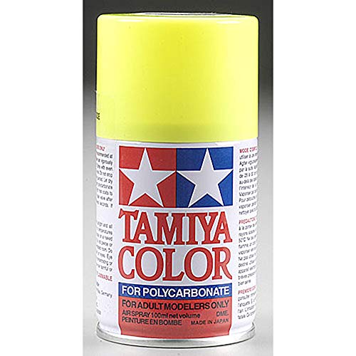 Tamiya America, Inc Polycarbonate PS-27 Fluorescent Yellow, Spray 100ml, TAM86027