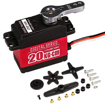 20KG High Torque Digital Servo Motor Full Metal Gear, Waterproof Servp for RC Mode DIY,Control Angle 270° - size: 20KG/270°