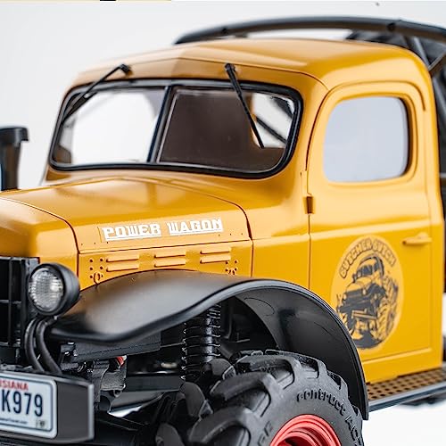FMS Rc Car Parts RC Crawler RC Trucks Parts Replacement Accessory for 1/24 Power Wagon: Car Body with Painted Yellow - color: Yellow