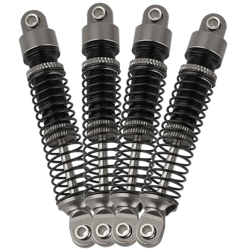 53mm 59mm 66mm 78mm Aluminum Long Threaded Shocks Absorbers Oil Damper for 1/18 RC Crawler TRX4M TRX-4M KUpgrade Parts (59mm-gray) - color: 59mm-gray