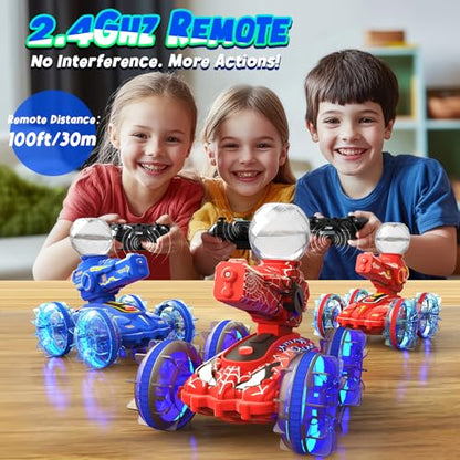 Amphibious Remote Control Car with Water Gun, Waterproof Spider RC Cars & RC Boat for Kids, Pool & Beach Toy for Outdoor Indoor Play 3 4 5 6 7 8 9 Years Old Boy Birthday Summer Gifts