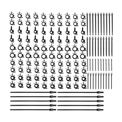 BELOMI Car Wire Loom Clips, Automotive Push Mount Cable Zip Tie, 150 Pcs Auto Wire Loom Routing Clip Assortment, Wiring Harness Clip and Fastener, Replacement Parts for Cars Boat Trailer