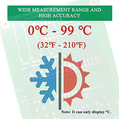 DIY Soldering Practice Kits DS18B20 Temperature Sensor Module DIY Electronic Kits Soldering Project Kit 0-99 ℃ (32℉-210℉) Dingdong Store