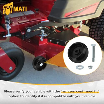 4Pcs Deck Wheel Kit 1714760 2108765 for Ferris IS700Z Deck 52" IS1500Z Deck 48" F50XT Deck 44" F125XT Deck 48" F160Z Deck 48" for Murray ZTS6000 ZTS7000 ZTS7500 CTX9000 YT2452 YT2652 ZT1842 ZT2042