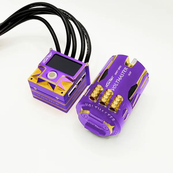 furitek SlideVolt Combo Royal Used for RC 1/10 Drift - Remote Control Car, RC Drift Car 1/10 Sensored Upgrade Electronics with ESC & Motor (Purple (FUR-2657)) - color: Purple (FUR-2657)