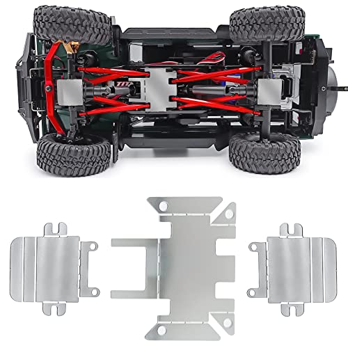 RC Center Skid Plate Axle Chassis Armor Protector Set | For TRX4M Upgrades 1/18 Scale, RC Crawler Car, Accessories