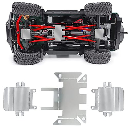 RC Center Skid Plate Axle Chassis Armor Protector Set | For TRX4M Upgrades 1/18 Scale, RC Crawler Car, Accessories