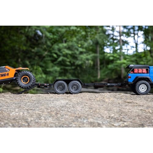 Axial SCX24 Flat Bed Vehicle Trailer with LED Taillights:1/24th, AXI00009