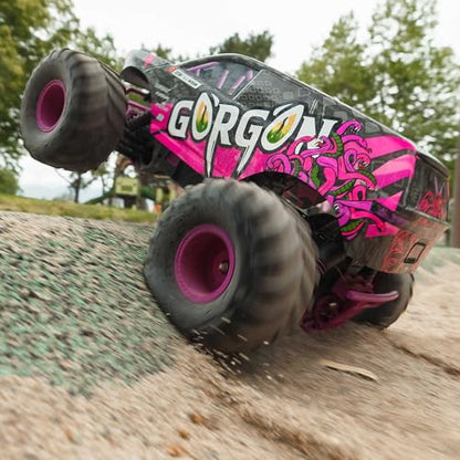 ARRMA RC Truck 1/10 Gorgon 2 Wheel Drive RTR Brushed Monster Truck Battery & Charger Included Purple ARA3230ST4 - color: Purple