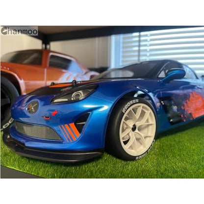 1/10 RC Drift Tires and Plastic Wheels Rims Rally Racing Tyres 12mm Hex for 1:10 Scale On Road Touring Street Car Tamiya Traxxas HPI KYOSHO XV02 XV01 TT01 TT02 PTG2 A959 4PCS (B Black) - color: B Black