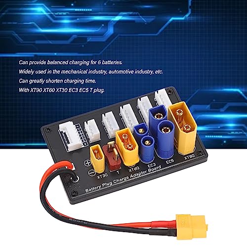 Parallel Charging Board EC3 EC5 T 6S Lipo Battery Balance Charger Balanced Charging Plate Adapter Expansion Board for Imax B6 B6AC IDST Q6 Lite Balance Charger