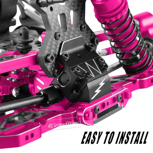 RC F/R Gearbox Case Diff 43t &10t Input Gear Upgrades for 1/8 Kraton/Outcast/Talion 6S BLX EXB,Notorious 6S BLX,1/7 Mojave 6S BLX EXB,BigRock/Fireteam 6S BLX,Pink - color: Pink(1set)