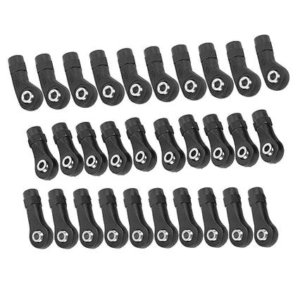 High precision and reasonable design reduces unnecessary energy loss, 30pcs Link Linkage Rod End Width Balls Joint Head Set Tie Rod Ends for RC Car Suitable for Light weight