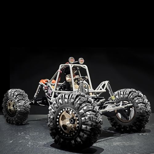 REDSPIDER 1.9 Inch RC Crawler Tires, 110mm Aggressive Mud Terrain Tires with Soft Sticky Compound & Foam Inserts, Compatible with 1/10 Scale Axial SCX10, TRX-4, Redcat Gen8 (Set of 4)