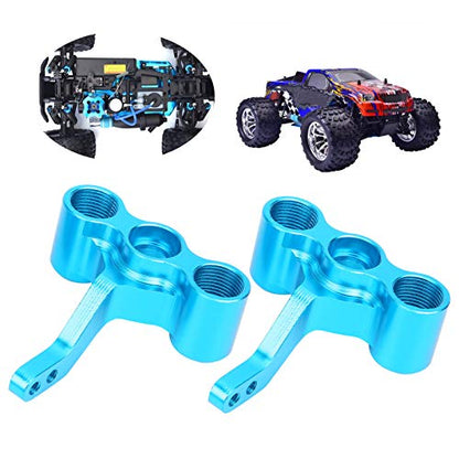 Aluminum Alloy Front Steering Knuckle 122011(02165) CNC Machined Upgrade Parts for HSP 1/10 RC Car 94122 94188 (Blue)
