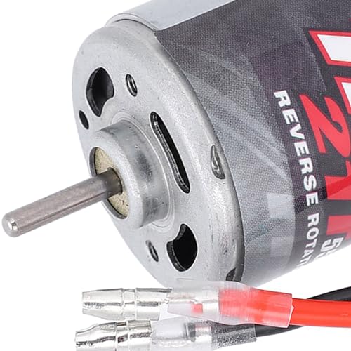 21T 550 RC Motor High Torque Brushed Motor 14.4V for 1/10 RC Car Crawler TRX6 Axial SCX10 Replacement Parts Silver