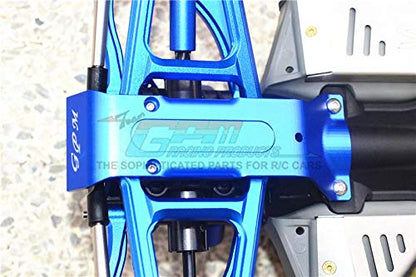GPM For Traxxas E-Revo 2.0 VXL Brushless (86086-4) Upgrade Parts Aluminum Rear Skid Plate - 1Pc Set Blue
