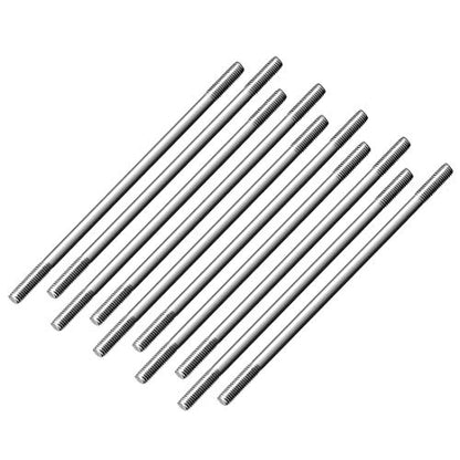 uxcell M3x75mm Pushrod Connector Stainless Steel Rod Linkage,for RC Boat,Car,Airplane,Helicopter,10pcs - size: M3x75mm